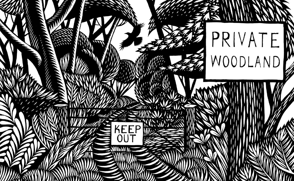Private Woodland Keep Out